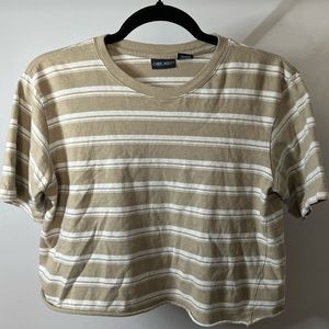 Cropped Striped t-shirt